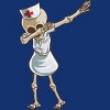 Women's Design By Humans Halloween Dabbing Funny Skeleton Nurse RN Costume Gift By COVI Racerback Tank Top - 2 of 3