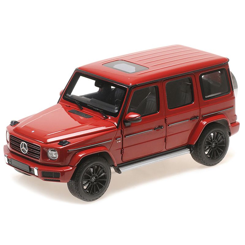 2020 Mercedes-Benz AMG G-Class Red with Sunroof 1/18 Diecast Model Car by Minichamps, 2 of 4