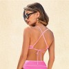 Women's Vibrant Strappy Bikini Tops with Contrast Trim - Cupshe - 3 of 4