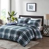 Stylish Plaid Print Comforter Mini Set, All Season Bedding Sets, Cozy Home Textile fits Modern Bedroom Decor - 2 of 4