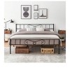 coucheta Classic Metal Twin Platform Bed Frame with Headboard, Footboard, Noise-Free Design, Sturdy Slat Support, 12.2 Inch Under-Foundation Storage - 2 of 4