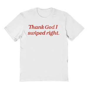 Social Collective Men's Thank God  Valentines Day Short Sleeve Graphic Cotton T-Shirt - 1 of 3