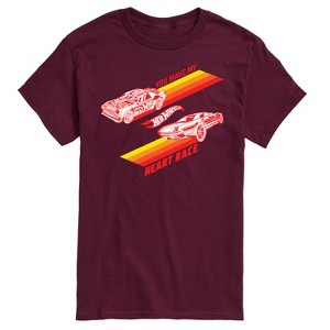 Men's - Hot Wheels - Valentine's You Make My Heart Race Short Sleeve Graphic T-Shirt - 1 of 4
