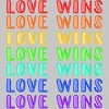 Adult Design By Humans Humans Love Wins Pride Repeat By CNTT668 T-Shirt - 2 of 2