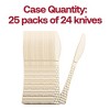 Smarty Had A Party Shiny Gold Glamour Cutlery Plastic Knives - 600 pcs - 4 of 4