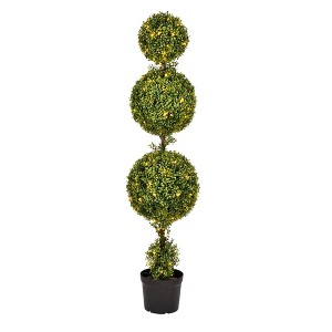 Vickerman Artificial Boxwood Ball Topiary In Pot UV - 1 of 4