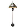 Chloe Lighting Sincere Tiffany-Style 3 Light Roses Double Lit Floor Lamp 18" Shade - 2 of 2