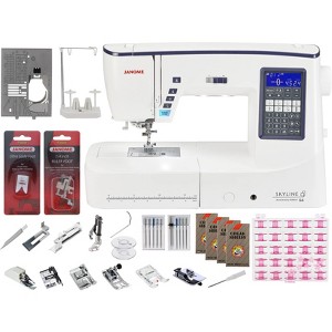 Janome Skyline S6 10th Anniversary Edition Sewing Machine W/Exclusive Bundle - 1 of 4