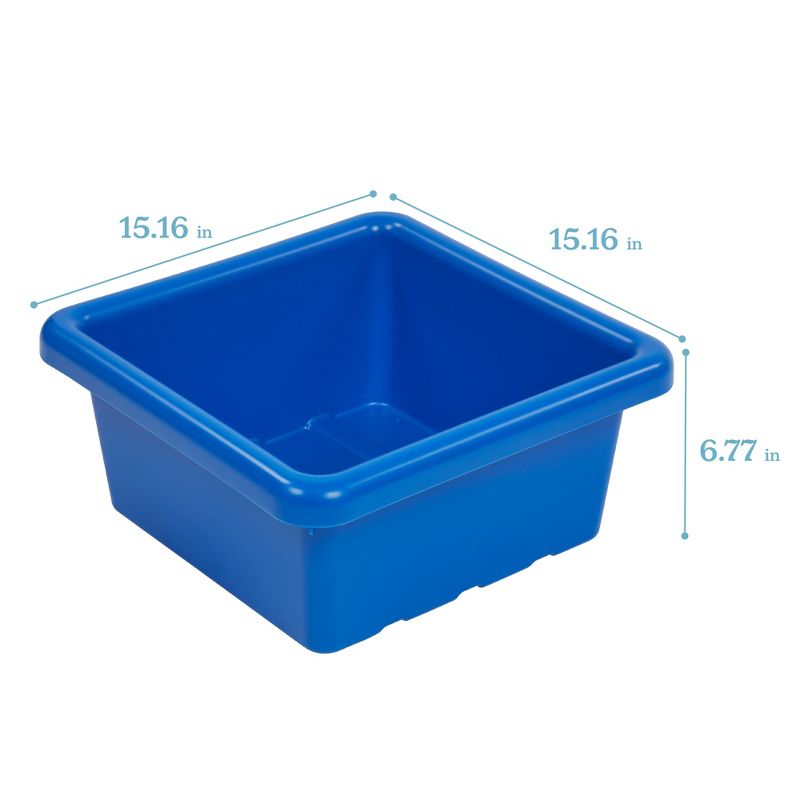 ECR4Kids Square Bin with Lid, Storage Containers, 2-Pack, 2 of 10