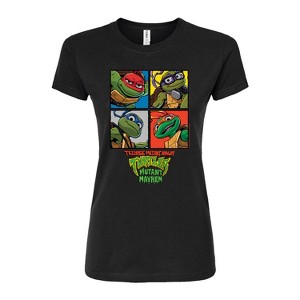 Women's - Teenage Mutant Ninja Turtles Mutant Mayhem - Mutant Mahem Grid Fitted Graphic T-Shirt - 1 of 2