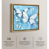 Art Remedy Textured Blue Butterflies Butterfly Wall Art Framed - 3 of 4