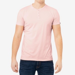 X RAY Men's Basic Henley Neck Short Sleeve T-Shirt - 1 of 3