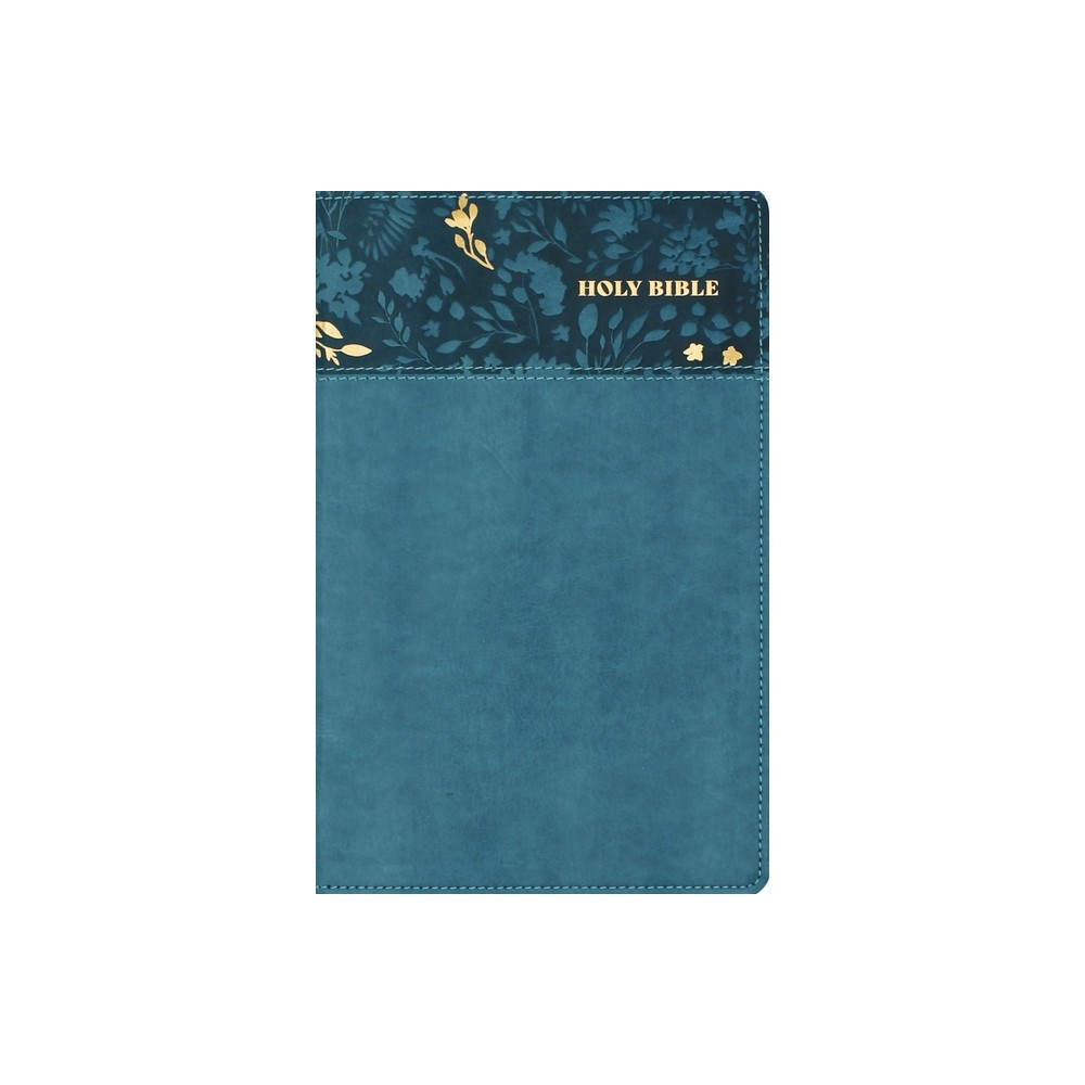 Nasb, Personal Size Bible, Large Print, Leathersoft, Teal, Red Letter, 1995 Text, Comfort Print - (Leather Bound)