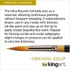 KINGART Original Gold 9020 Ultra Round - Max Round Series Premium Golden Taklon Multimedia Artist Brushes, Gift Box, Set of 8 - 4 of 4