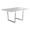 59" Laminate & Chrome Rectangular Dining Table for 4 - 2 of 4
