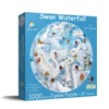 Sunsout Swan Waterfall 1000 pc Round  Jigsaw Puzzle 35134 - 2 of 4
