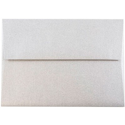 JAM Paper 4Bar A1 Metallic Invitation Envelopes 3.625x5.125 Stardream Silver V018243