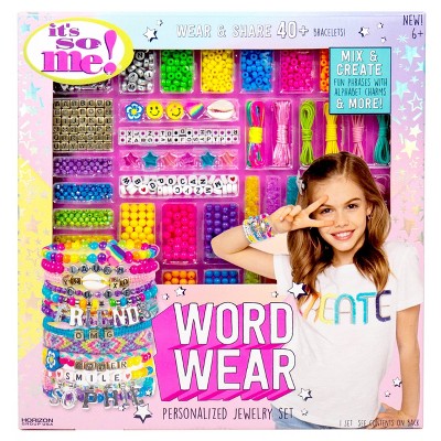 Word Wear Personalized Jewelry Making Set It s So Me Target