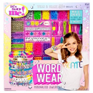 Word Wear Personalized Jewelry Making Set - It's So Me: Bracelet & Friendship Kit for Girls, 1175 Pieces, Beads & Charms - 1 of 4