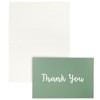 Best Paper Greetings 48 Pack Pink and Sage Green Thank You Cards with Envelopes Bulk for Weddings, Baby Showers, Business (4 x 6 In) - 3 of 4