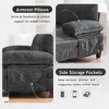 SKRAN Modern U-Shaped Sectional Sofa 103.5" Chenille Fabric Couch with Dual Chaise Lounges, Storage Pockets and Armrest Pillows for Living Room - 4 of 4