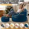 Aukfa Bean Bag Chair, Ultra-Soft Microfiber, Ergonomic Lounge Chair for Adults/Kids Or Living Room, Bedroom/Brown/Blue/Gray/White/Pink/Yellow - 2 of 4