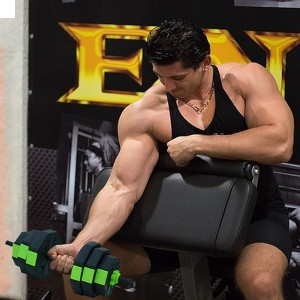 4-in-1 Adjustable Dumbbell Set 44lbs, Octagon Weight Plates w/ Dumbbell Bar, Kettlebell Handle, Push-up Bars & Connector - 1 of 4