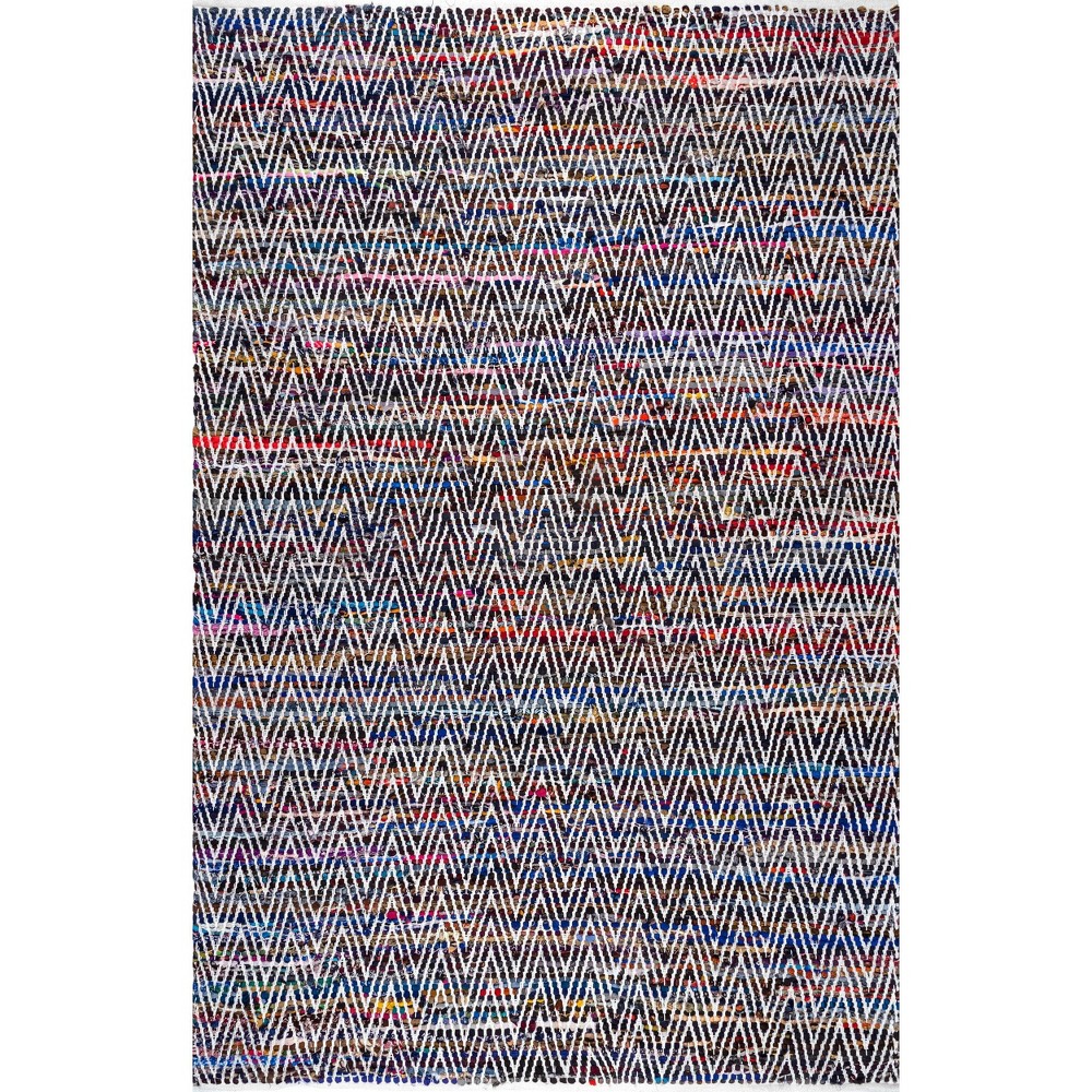 2'x3' Hand Woven Chevron Rochell Accent Rug Indigo - nuLOOM