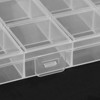 Unique Bargains Clear Plastic Durable Multiple Compartments Jewelry Organizer Box 28 Grids 3 Pcs - 4 of 4