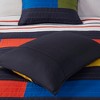 3Pcs coverlet Mini Set Kids Cotton Striped Quilt with Cotton Filling - 4 of 4