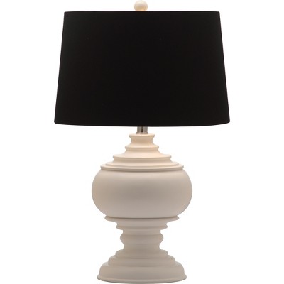 Callaway White and Black Urn Table Lamp Set
