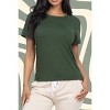 Slickblue Women's Basic Short Sleeve T-Shirt, Stretch Jersey Knit, Casual Everyday Fit, 10 Color Options, Size S-L - 3 of 4