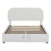 Whisen Queen Size Teddy Fleece Upholstered Platform Bed with Curved Headboard, Hydraulic Storage - 4 of 4
