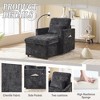 MOONMISS chenille lazy  recliner  with storage backrest and cell phone bracket  for living room bedroom small householdop Arcade Games - 3 of 4