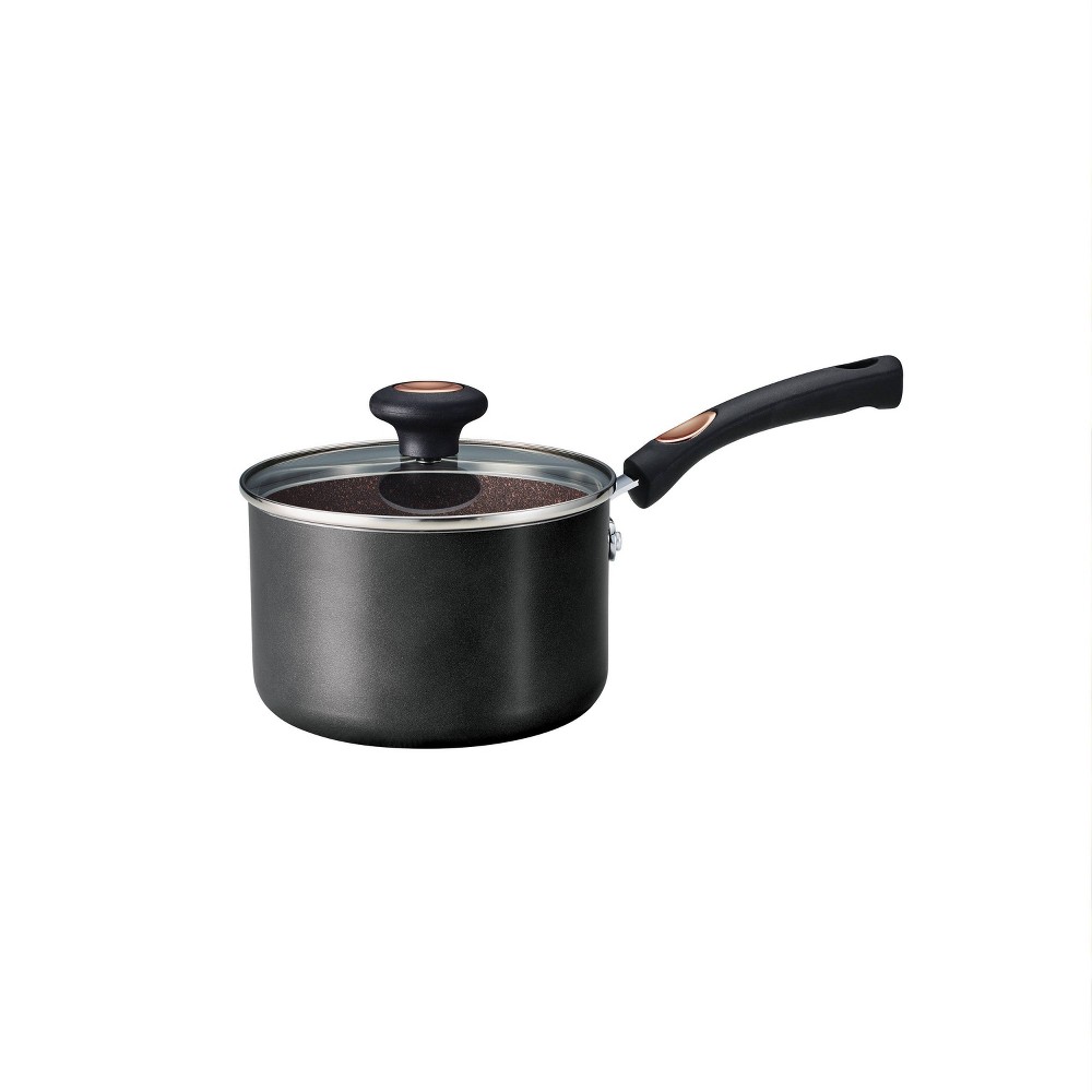 Photos - Pan Tramontina 2qt Aluminum Nonstick Covered Sauce  - Black 