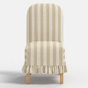 Rounded Back Slipcovered Dining Chair with Ruffle - Threshold™ - 2 of 4