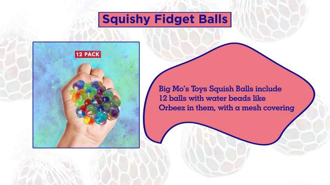 Big Mo's Toys Squishy Mesh Balls For Adults- 12 Pack, 2 of 8, play video