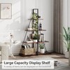 Bookcase, 4-Tier Ladder Bookshelf, A-Shaped Ladder Shelf Display - 3 of 4