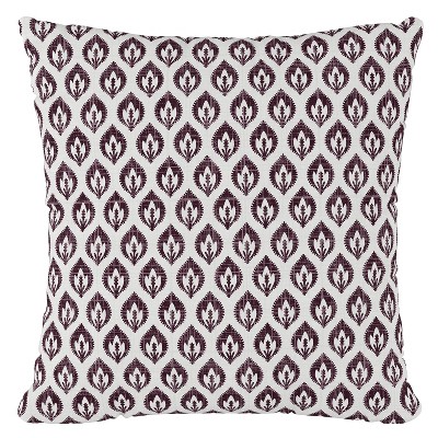 plum throw pillow