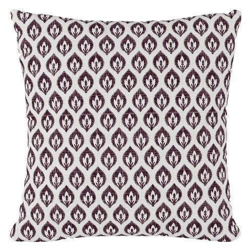 Plum outlet throw pillow