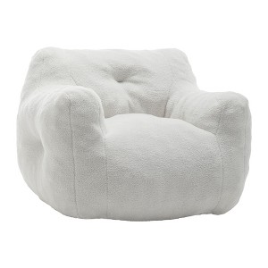 CAVINAS Plush Teddy Bean Bag Chair with Arms,BeanBag Chair with High-Density Foam,Gaming Bean Bag Chairs for Adults,Bean Bag Couch for Living Room - 1 of 4