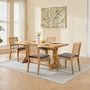 NicBex French Style Solid Wood Dining Chairs Set of 2 with Linen Cushion & Rattan Back,Antique Painting Kitchen Chairs,Living Room Chairs - 4 of 4