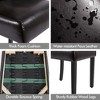 Yaheetech Set of 4 Button Tufted Faux Leather Dining Chairs for Home, Restaurants, Cafe - 4 of 4
