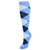 CTM Women's Fun Colored Argyle Plaid Knee High Socks (1 Pair) - 4 of 4