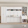 Whisen Queen Size Murphy Bed Wall Bed with Closet , Drawers and Shelves - 2 of 4