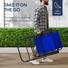 Best Choice Products Folding Outdoor Zero Gravity Rocking Lounge Chair w/ Headrest Pillow - 4 of 4