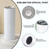 Warehouse White 20Oz Stainless Steel Heat Transfer Printing Tumbler 20oz Straight Sublimation Tumbler 25PCS/Case - 3 of 4