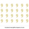 Big Dot of Happiness Gold Glitter 9 - No-Mess Real Gold Glitter Cut-Out Numbers - 9th Birthday Party Confetti - Set of 24 - 2 of 4