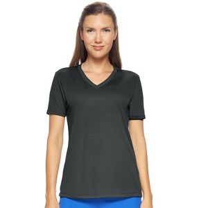Expert Brand USA-Made Women's Oxymesh™ V Neck Athletic T-Shirt - 1 of 4