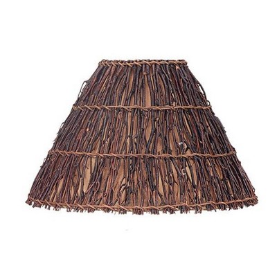 Cal Lighting Round Hard Back Twig Shade